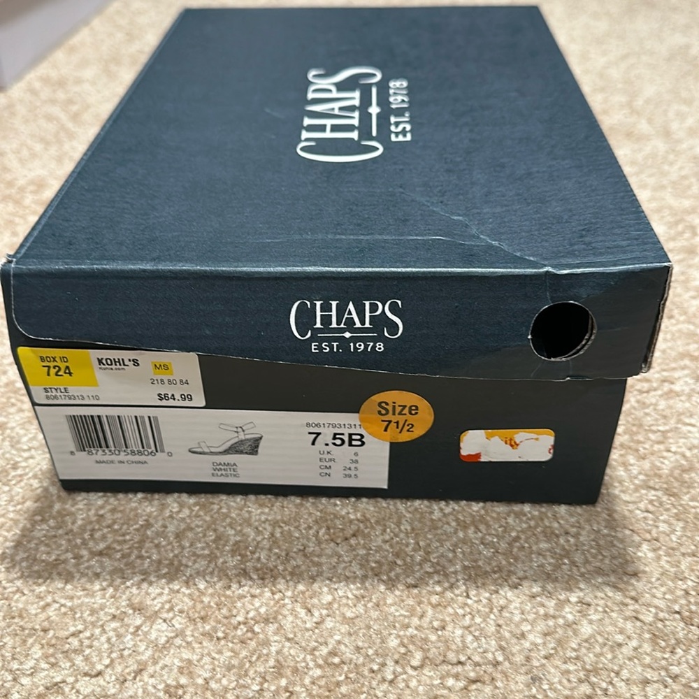 Chaps women’s espadrilles size 7.5